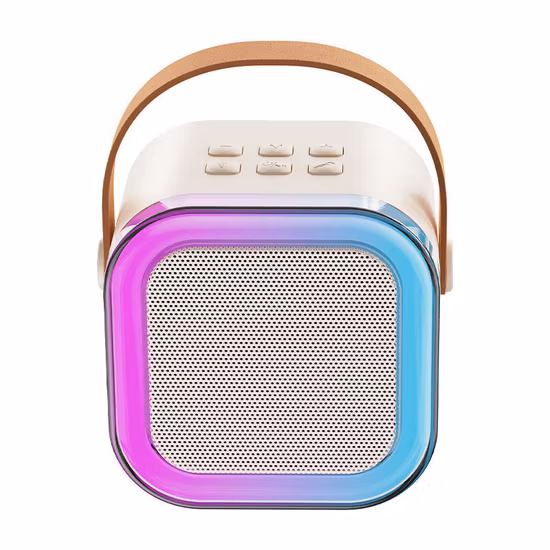 Family KTV Bluetooth Dual-Lautsprecher, LED-Blinklicht, kabelloser Outdoor-Lautsprecher